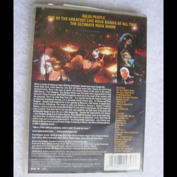 Queen + Paul Rodgers Live in Ukraine 2009 NTSC DVD Concert Show Hollywood Record - Picture 2 of 9